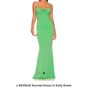 Revolve Katie May Kelly Green Maxi Formal Dress Size S
